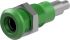 Staubli Green Socket Test Socket, Solder Termination, 25A, 30V ac, Nickel Plating
