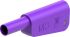Staubli Violet Plug Test Plug, Solder Termination, 32A, 1kV, Gold Plating