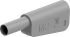 Staubli Grey Plug Test Plug, Solder Termination, 32A, 1kV, Gold Plating