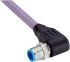 Sick Right Angle Male 2 Pin way M12 to Unterminated Connector & Cable, 5m