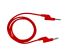 Zkušební vodiče, Červená, délka kabelů: 250mm, Silikon, úroveň kategorie: CAT II