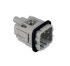ILME Heavy Duty Power Connector Insert, 10A, Male, CK Series, 4P + T Contacts