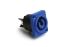 Amphenol Audio, HP IP54 Blue Panel Mount 3P Power Connector Plug, Rated At 25A, 250 V No