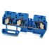 RS PRO Blue Feed Through Terminal Block, 2.5mm², 1-Level, Spring Termination
