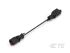 TE Connectivity 2 Way Male F Type to 2 Way Male F Type Cable assembly, 1m
