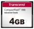 Transcend CF180I Speicherkarte, 4 GB Industrieausführung, CompactFlash, SLC