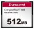 Transcend CF180I CompactFlash Industrial 512 MB SLC Compact Flash Card