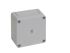 Rittal PK Series Grey Polycarbonate General Purpose Enclosure, IP66, IK08, Flanged, Grey Lid, 94 x 94 x 57mm