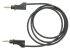 Cable de prueba Electro PJP de color Negro, Macho, 30 → 60V, 36A, 100cm