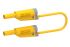 Electro PJP Test lead, 36A, 600V, Yellow, 100cm Lead Length