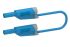 Electro PJP Test lead, 36A, 600V, Blue, 200cm Lead Length