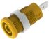 Electro PJP Yellow Female Banana Socket, Plug In Termination, 36A, 600 → 1000V