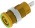 Electro PJP Yellow Female Banana Socket, Plug In Termination, 36A, 600 → 1000V