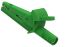 Krokosvorka, 10A, materiál kontaktu: Poniklovaná mosaz, Zelená, Electro PJP