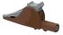Electro PJP Alligator Clip, Nickel-Plated Steel Contact, 36A, Brown