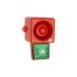 Clifford & Snell 声光报警器, 48 V 直流电源, 1米外112dB, IP66, 绿色灯罩, YL50 Hi Vis系列