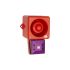 Clifford & Snell 声光报警器, 115 V 交流电源, 1米外112dB, IP66, 洋红色灯罩, YL50 Hi Vis系列
