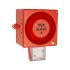 Clifford & Snell YL80 Hi Vis Series Clear Sounder Beacon, 115 V ac, IP66, Wall or Bulkhead, 120dB at 1 Metre