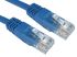 RS PRO Cat6 Straight Male RJ45 to Straight Male RJ45 Ethernet Cable, UTP, Blue PVC Sheath, 1.5m