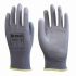 Unigloves 290G* Grey Polyester (Liner) Abrasion Resistant, General Purpose Work Gloves, Size 6, XS, Polyurethane Coating