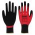 Unigloves 360FC* Red Nylon Abrasion Resistant, Dry Environment Work Gloves, Size 7, Nitrile Coating