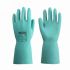 Uniglove 613* Green Nitrile Abrasion Resistant, Chemical Resistant, Extra Grip Work Gloves, Size 7, Small
