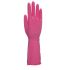Unigloves UCHG300** Pink Latex Oil Grip, Oil Repellent Work Gloves, Size 8, Medium