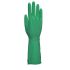 Unigloves UCHG300** Green Latex Oil Grip, Oil Repellent Work Gloves, Size 9, Large