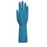 Unigloves UGHG300** Blue Latex Oil Grip, Oil Repellent Work Gloves, Size 8, Medium