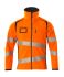 19002-143 Orange/Navy Hi Vis Softshell Jacket, 116 cm