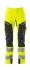 Mascot Workwear 19279-510 Yellow/Navy Water Repellent Hi Vis Work Trousers, 35in Waist Size