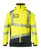Mascot Workwear 19335-231 Yellow/Navy Unisex Hi Vis Winter Jacket, 100 cm
