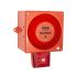Clifford & Snell 声光报警器, 24 V 直流电源, 1米外116dB, IP66, 红色灯罩, YL80 Hi Vis系列