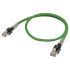 Omron Cat5 RJ45 to RJ45 Ethernet Cable, None, Green, 500mm