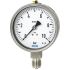 WIKA 23X.50 Druckmessgerät Prozessanschluss unten Analog -1bar → 0bar, Ø 160mm NPT1/2
