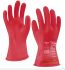 Tilsatec Pulse Red Rubber Electrical Safety Electrical Insulating Gloves, Size 10, Latex Coating