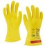 Tilsatec Pulse Yellow Rubber Electrical Safety Electrical Insulating Gloves, Size 11, Latex Coating