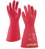 Tilsatec Pulse Red Rubber Electrical Safety Electrical Insulating Gloves, Size 9, Latex Coating