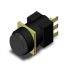 Omron A16 Series Push Button Switch, Momentary, Panel Mount, SPDT, Black LED, 250V ac, IP65