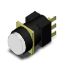 Omron A16 Series Push Button Switch, Momentary, Panel Mount, SPDT, White LED, 30V dc, IP65
