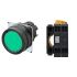 Omron A22NL Series Illuminated Push Button Switch, Momentary, Panel Mount, SPST, Green LED, 24V dc, IP66