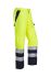 Sioen Uk 反光裤, 尺码34in, 1% AST，45% TencelTM莱赛尔纤维，54% 改性丙烯腈纤维 , 海军蓝色/黄色