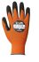 Traffi Microdex Orange Elastane, HPPE, Nylon Oil Grip, Oil Repellent Liquid/Oil repellent Gloves, Size 8, Medium,