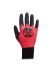 TG1850 Black/Red Elastane, Nylon Safety Gloves, Size 10, Natural Rubber Coating