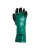 Traffi TG6500 Black, Green Cotton Safety Gloves, Size 10, XL, NBR Coating
