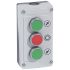 Legrand Push Button Control Station - SPST, SPST, Plastic, 3 Cutouts, Green, Red, Down Arrow, O, Up Arrow, IP66