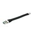 Roline USB 3.2 Cable, Male USB A to Male USB C  Cable, 110mm