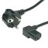 Roline Right Angle CEE 7/7 Plug to Right Angle IEC C13 Socket Power Cable, 1.8m