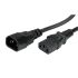 Cable de alimentación Roline de 1m, con. A IEC C14, macho, con. B IEC C13, hembra, 250 V ac / 10 A