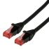 Roline Cat6a Straight Male RJ45 to Straight Male RJ45 Ethernet Cable, UTP, Black LSZH Sheath, 1.5m